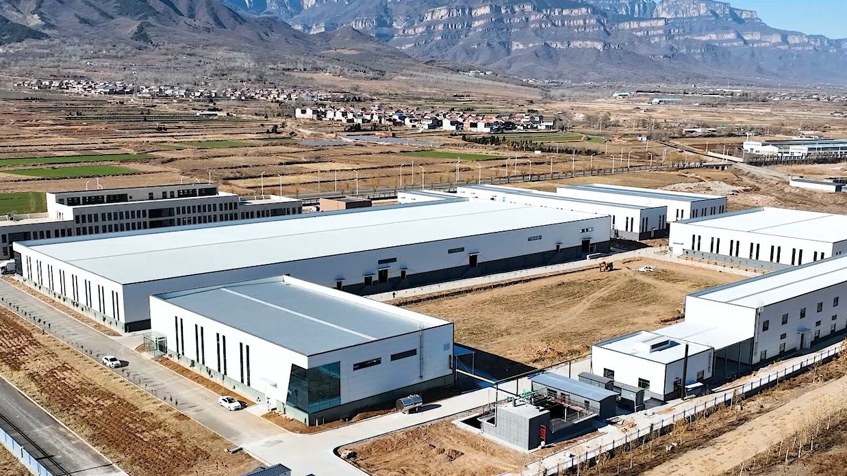 Aerial view of the Feiyue Pharma manufacturing campus in Ningbo, China